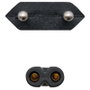 Nanocable Cable de Alimentación Forma 8 CEE7/16/M a C7/H, 3m, Negro